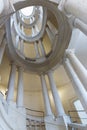 The famous staircase by Borromini of the palazzo Barberini in Rome, Italy